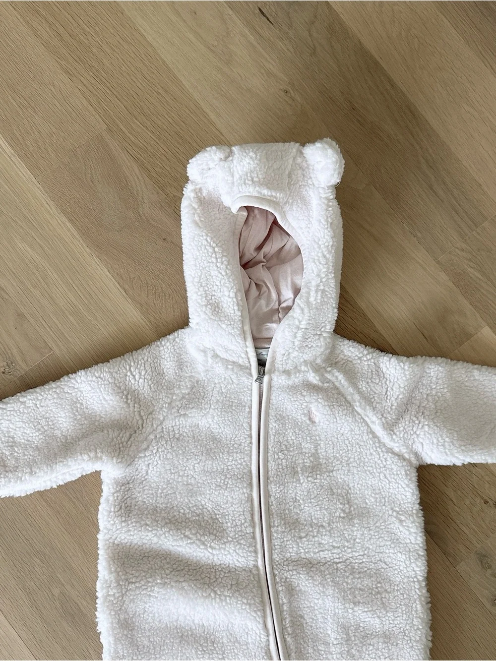 NWOT Polo Ralph Lauren Bear-Ear Teddy Fleece Bunting